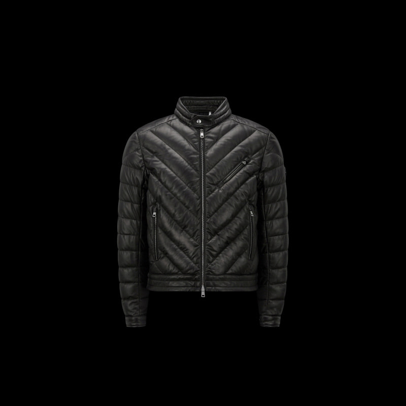 MONCLER Griaz Leather 다운 재킷 블랙 I10911A0012350118999
