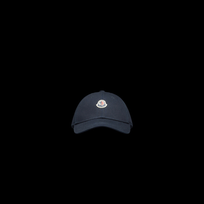 MONCLER 로고 베이스볼 캡 모자 모자 나이트 블루 KINDER I19543B0001904863742