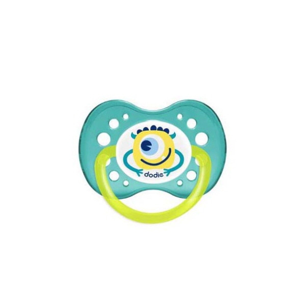 도디 FLUO MONSTERS 실리콘 노리개 젖꼭지-실리콘링 포함 1St (18개월)