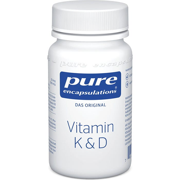 퓨어 인캡슐레이션 비타민 K-D 보조제 60캡슐