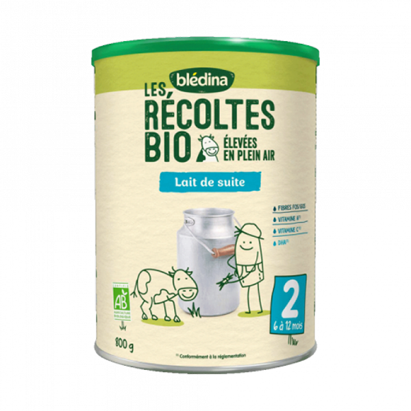 블레디나 Les Recoltes 바이오 2단계 분유 800g (6-12개월)