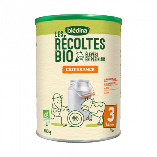 블레디나 Les Recoltes 바이오 3단계 분유 800g (12-36개월)