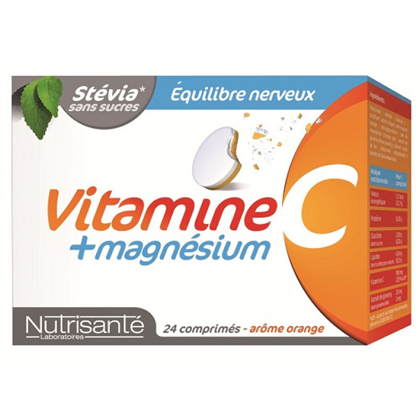 뉴트리상테 비타민C-마그네슘 츄어블 캡슐 24St