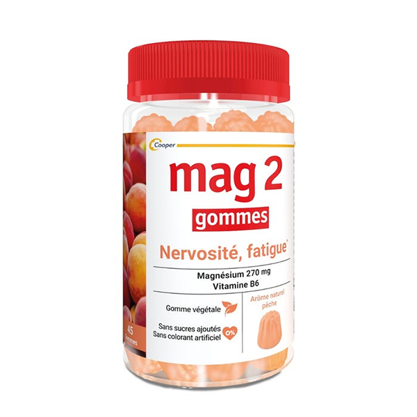 MAG 2 GOMMES Mag 2 Nervousness Fatigue 복숭아 구미 45St