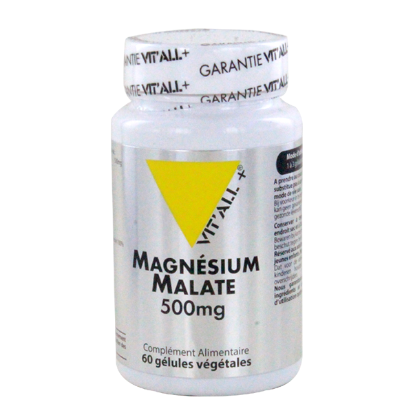 비탈 마그네슘 말레이트 500mg 보충제 60캡슐