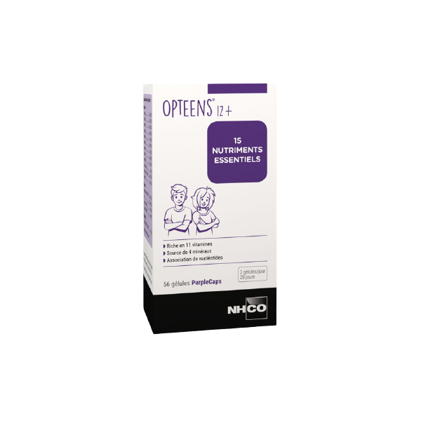 NHCO Opteens 12+ 15 필수 영양소 보조제 56캡슐