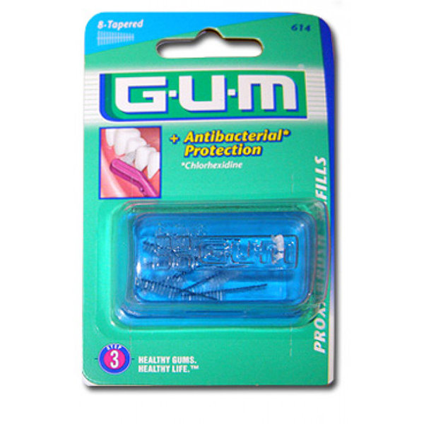 GUM 프록사브러쉬 클래식 1.5mm 리필 칫솔 모 8x1St