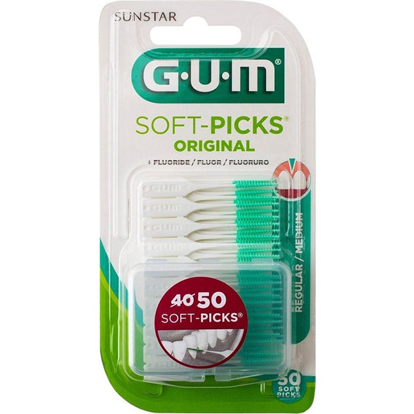 GUM SOFT-PICKS 오리지널 중형 치간 칫솔 50St