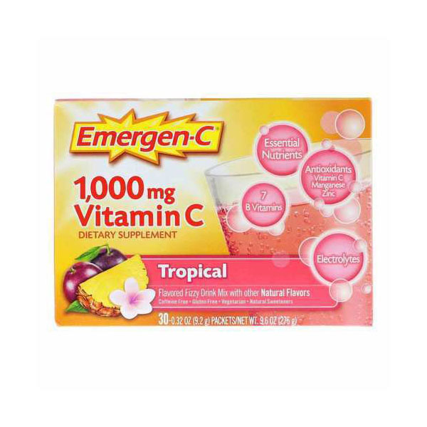 Alacer Emergen-C 비타민 C 와일드 1000mg 파우더 30팩