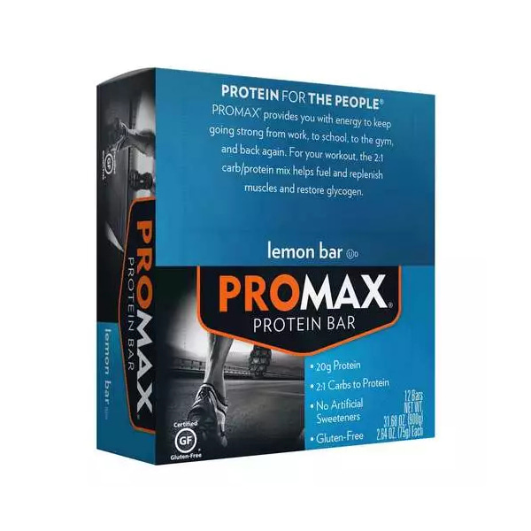 Promax Nutrition 레몬 에너지 바 12St