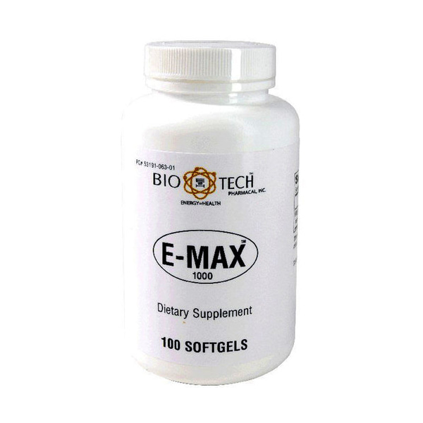 BioTech Pharmacal E-Max 1000 소프트젤 100St