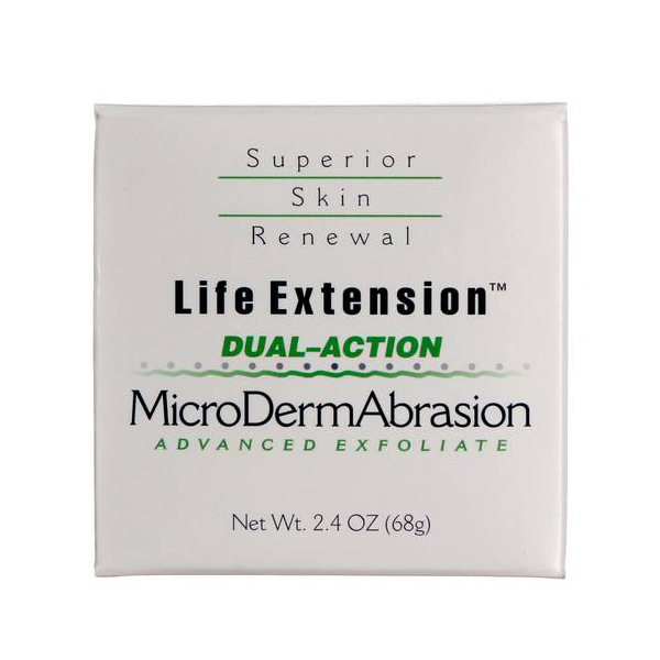 Life Extension 듀얼-액션 MicroDermAbrasion 페이셜 스크럽 2.4oz