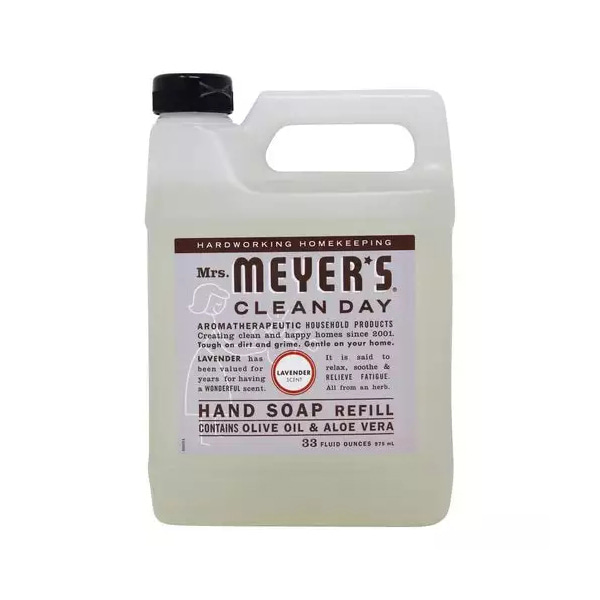Mrs. Meyers Clean Day 라벤더 핸드 비누 리필 33fl oz (975ml)