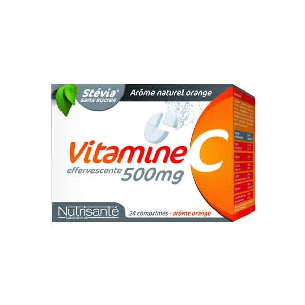 뉴트리상테 비타민 C 500mg 발포 아로마 오렌지맛 24정